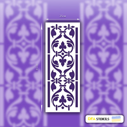Stencil DFA Border, stencil for putty and paint 0.3-1mm (B00054)