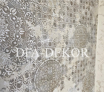 Stencil DFA reusable Round pattern 54 for plaster and paint 0.3-1mm (С00054), 1mm - Under plaster