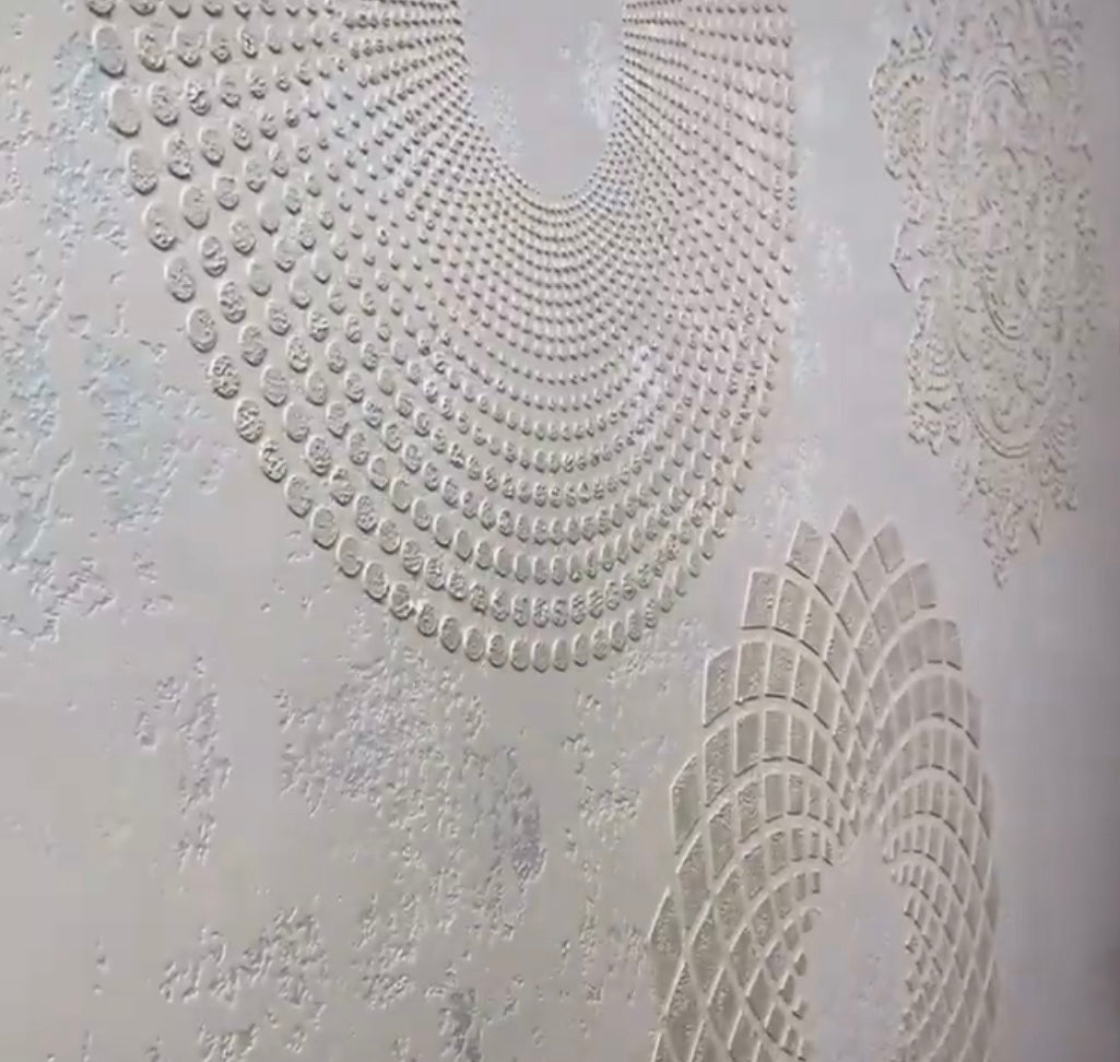 Stencil DFA reusable Round pattern 16 for plaster and paint 0.3-1mm (С00016)