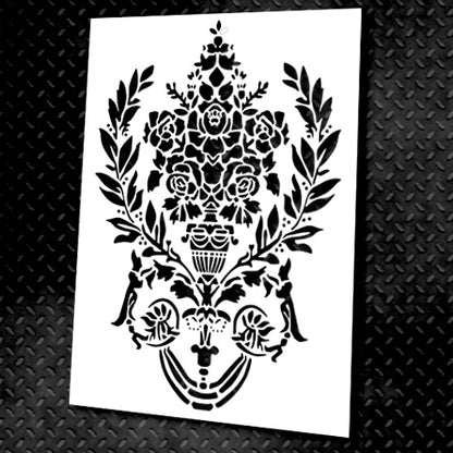 Reusable stencil DFA Damascus, for plaster and paint 0.3-1mm (D00026)