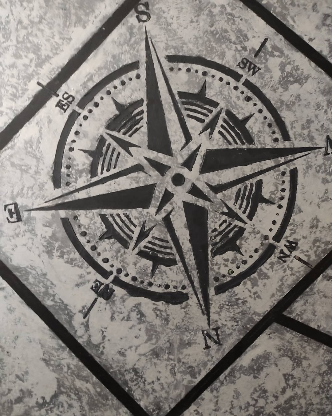 Accent the interior with an original pattern - stencil DFA Compass 0.3-1 mm (C00036)