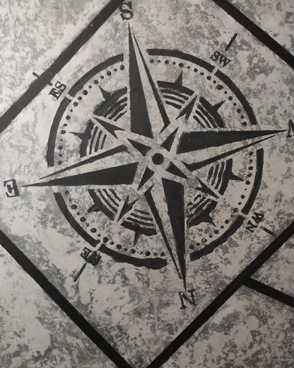 Accent the interior with an original pattern - stencil DFA Compass 0.3-1 mm (C00036)