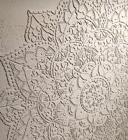 Stencil DFA reusable Round pattern 51 Mandala for plaster and paint 0.3-1mm (С00051)