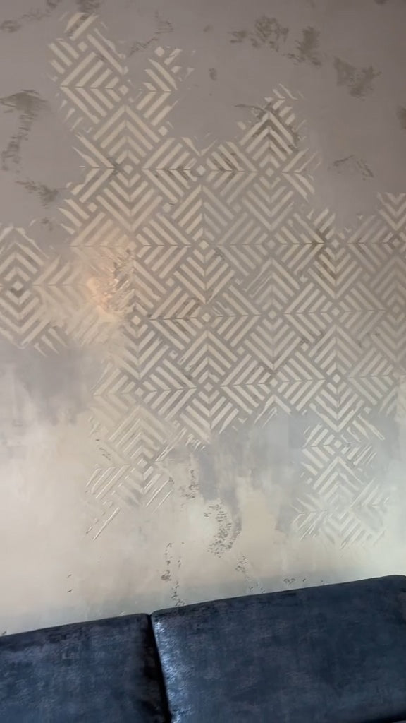 DFA stencils for decoration (Geometry 11 + Geometry 15) for plaster and paint 0.3-1 mm (N00132)