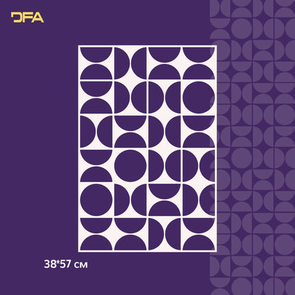 Stencil DFA for decoration Geometry for plaster and paint 0.3-1mm (G00140)