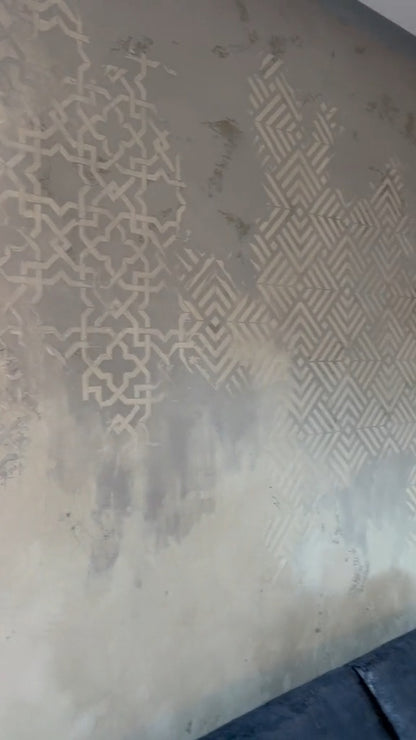 DFA stencils for decoration (Geometry 11 + Geometry 15) for plaster and paint 0.3-1 mm (N00132)
