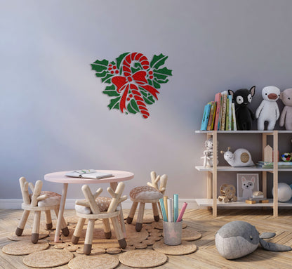 Reusable stencil DFA for plaster and paint 0.3-1mm New Year decoration (E00030)