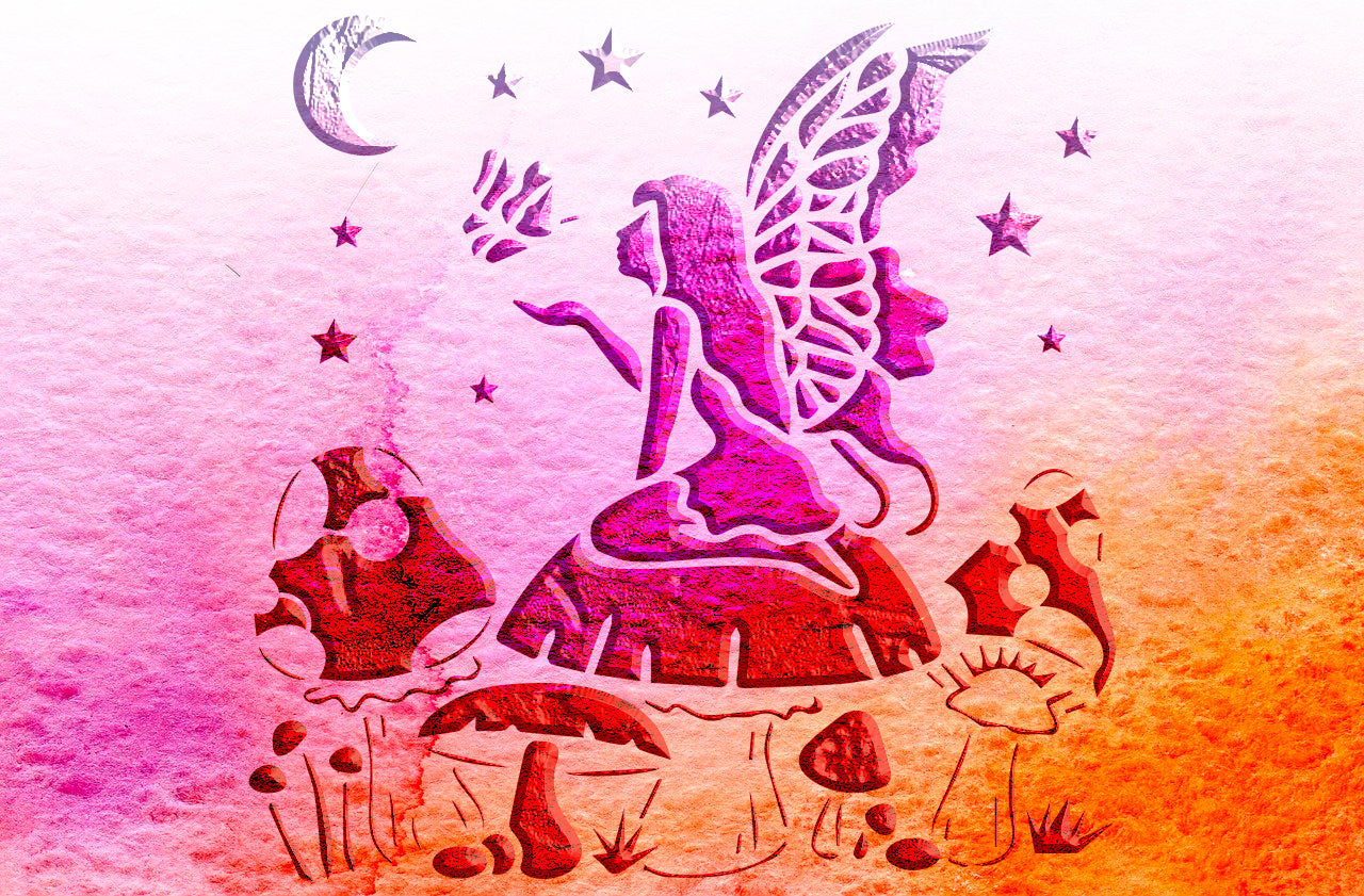 Stencil DFA Fairy reusable for plaster and paint 0.3-1mm (E00062)