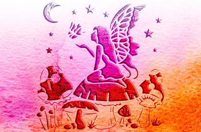 Stencil DFA Fairy reusable for plaster and paint 0.3-1mm (E00062)