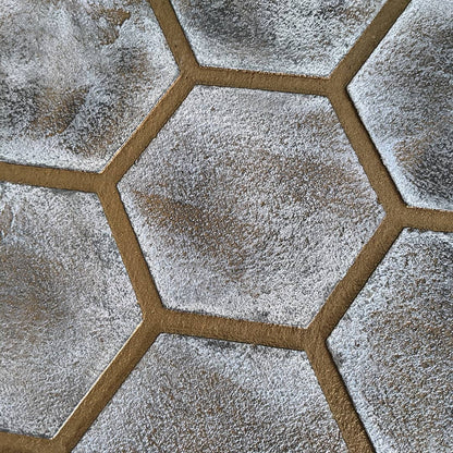 Dynamics and style: Geometric stencil "Honeycomb" for decorative plaster 0.3-1 mm (G00031)
