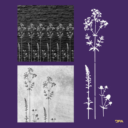 Stencil DFA for walls Grass 2 for plaster and paint 0.3-1mm (P00126)