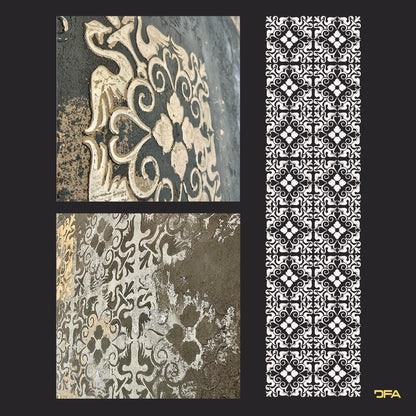 Stencil DFA Square pattern, for plaster and paint 0.3-1mm (K00081)