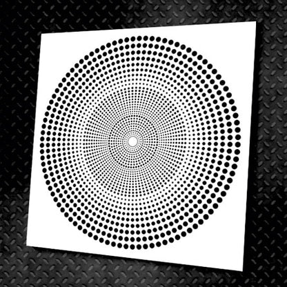 Inspiration in the details: DFA stencil Round pattern for true connoisseurs of style 0.3-1 mm (C00016-d)