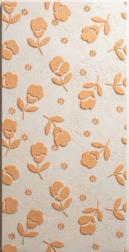 Floral wall patterns – a magical atmosphere for a child's room with DFA 0.3–1 mm (E00102)