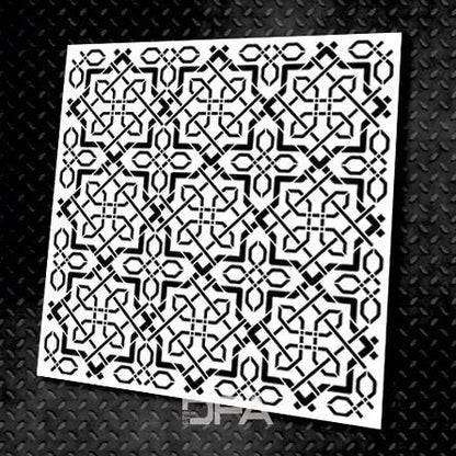 Your interior is your art: DFA stencil with geometric patterns 0.3-1 mm (G00018)