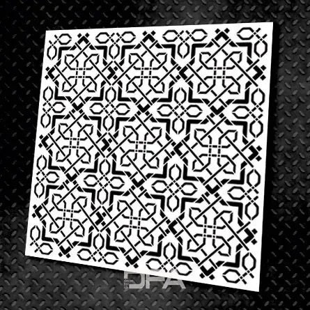 Your interior is your art: DFA stencil with geometric patterns 0.3-1 mm (G00018)