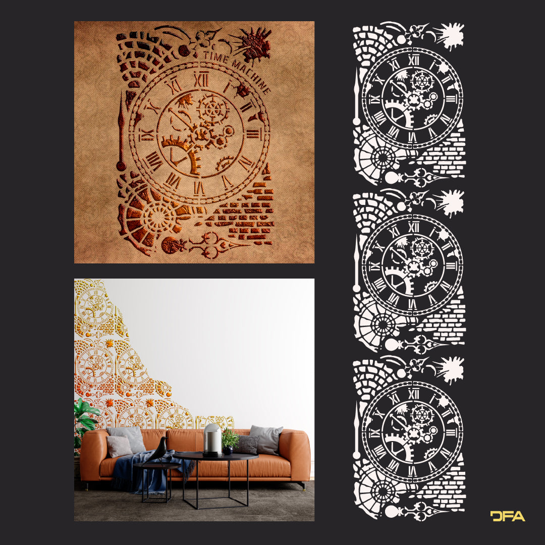 Reusable stencil DFA for decorative plaster Loft 38 (L00038)
