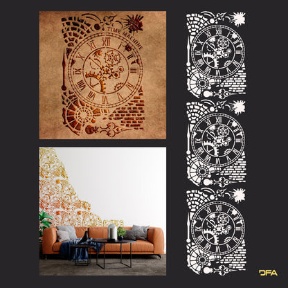 Reusable stencil DFA for decorative plaster Loft 38 (L00038)
