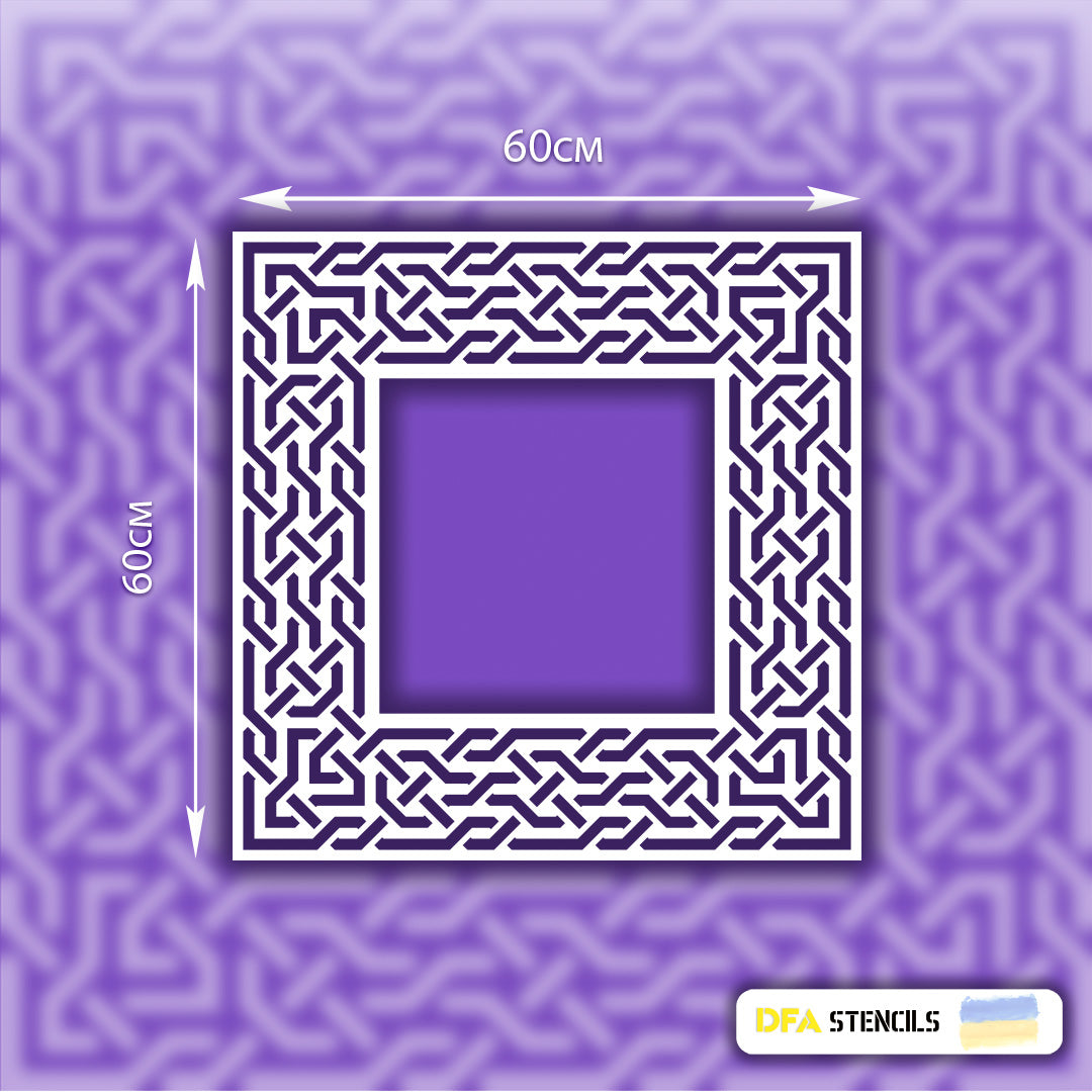 Stencil DFA Square pattern, for plaster and paint 0.3-1mm (K00080)