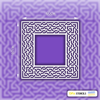 Stencil DFA Square pattern, for plaster and paint 0.3-1mm (K00080)