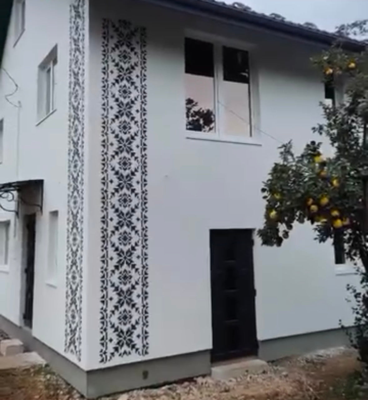 Embroidery on the facade: stencil DFA for decorative decoration of the exterior 0.3-1 mm (Z00065)