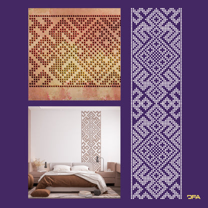 Stencil DFA Embroidery for plaster and paint 0.3-1mm (Z00057)