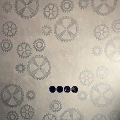 Gears on the walls - a stylish accent with a stencil DFA Loft 0.3-1 mm (L00011)