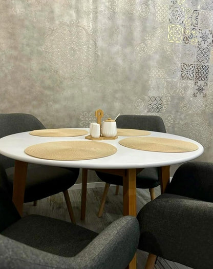 Wall decoration set for plaster and paint 1 DFA stencils (Round pattern 26 + Square pattern 25) 0.3-1 mm (N00001)