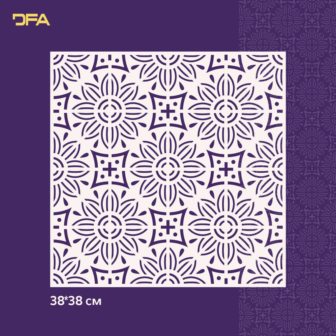 Stencil DFA Square pattern for plaster and paint 0.3-1mm (K00102)
