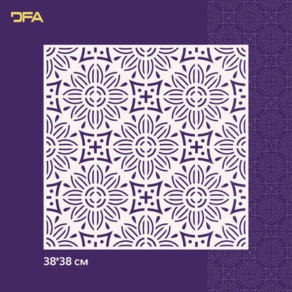 Stencil DFA Square pattern for plaster and paint 0.3-1mm (K00102)