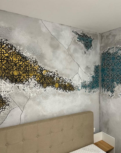 Exotics of the East in your home: DFA stencil for paint and plaster 0.3-1 mm (V00072)