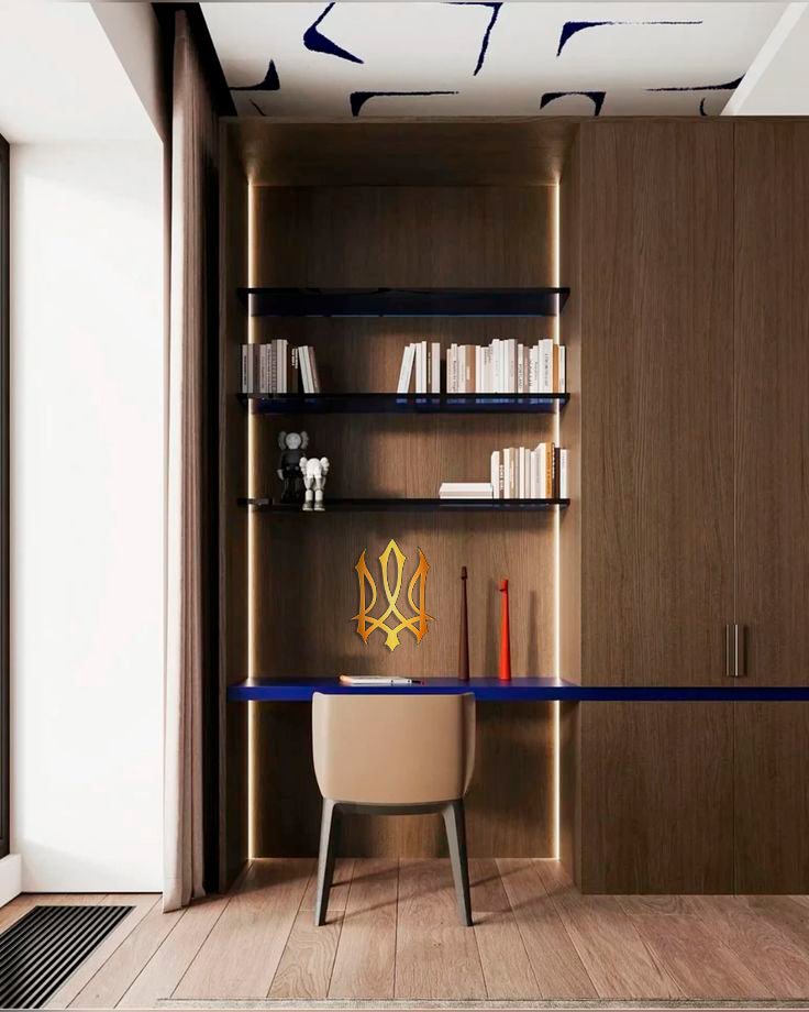 Exclusive decor: Mirror coat of arms of Ukraine from DFA for modern interiors (YA00012)