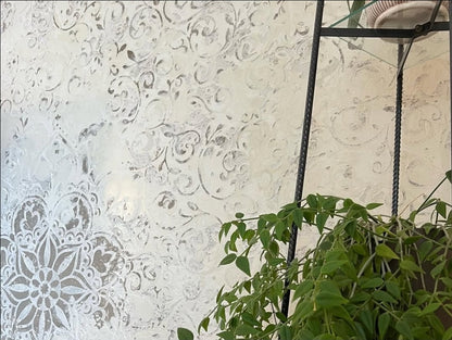 Stencils DFA set for wall decoration (Eastern 18 + Round 117) for plaster and paint 0.3-1 mm (N00134)