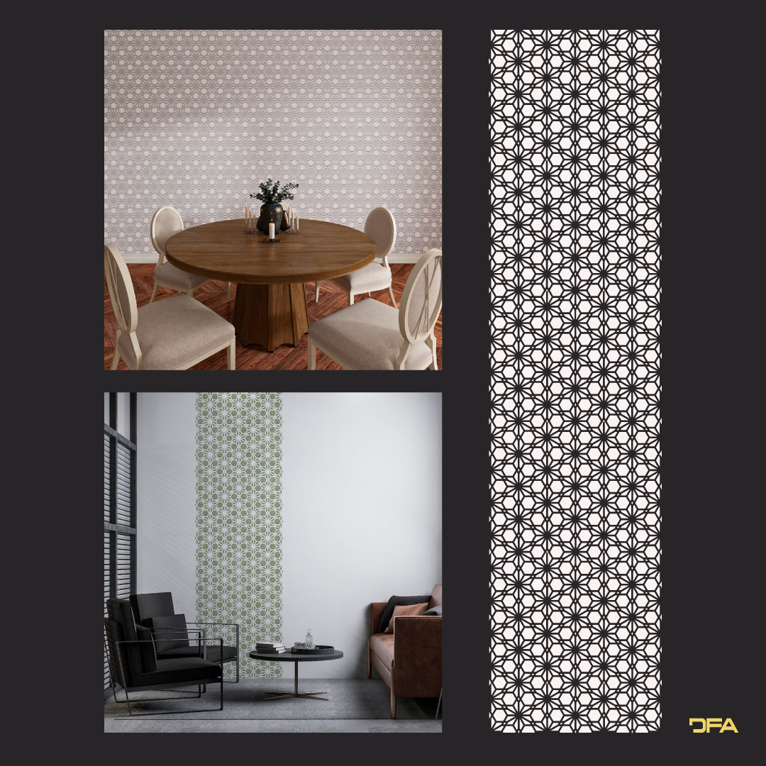 Stencil DFA Square pattern, for plaster and paint 0.3-1mm (K00082)