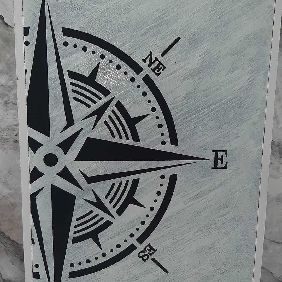 Accent the interior with an original pattern - stencil DFA Compass 0.3-1 mm (C00036)