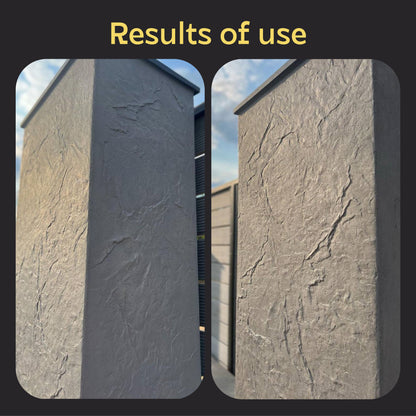 Silicone impression for decoration Stone texture 2 (black) W00027