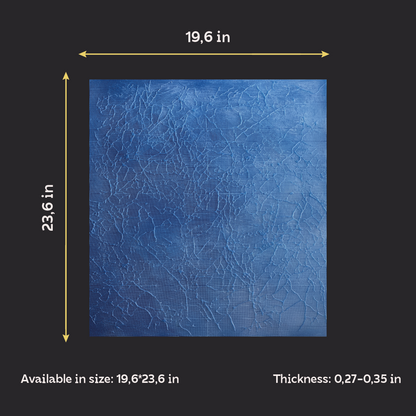 Silicone impression for decoration Marble veins blue W00001