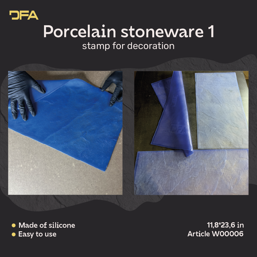 Silicone impression for decoration Ceramogranit 1 (blue) W00006