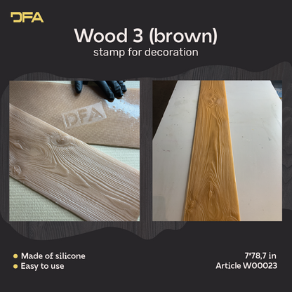 Silicone impression for decoration Tree 3 (brown) W00023