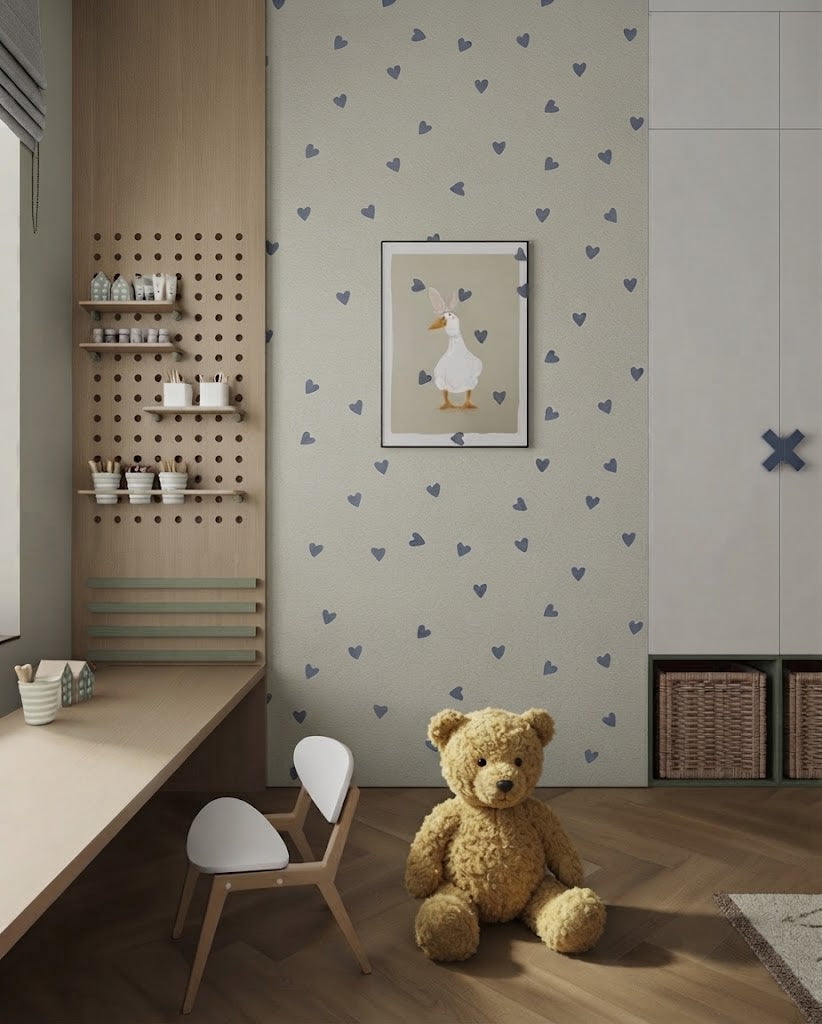 Hearts on the walls – a magical atmosphere for a child's room with DFA 0.3–1 mm (E00101)