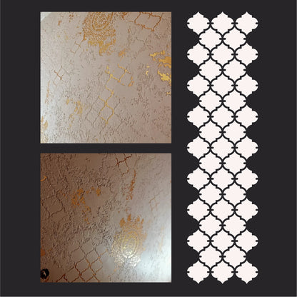 Create a sophisticated design with the DFA Oriental Ornament Stencil 0.3-1 mm (V00082)