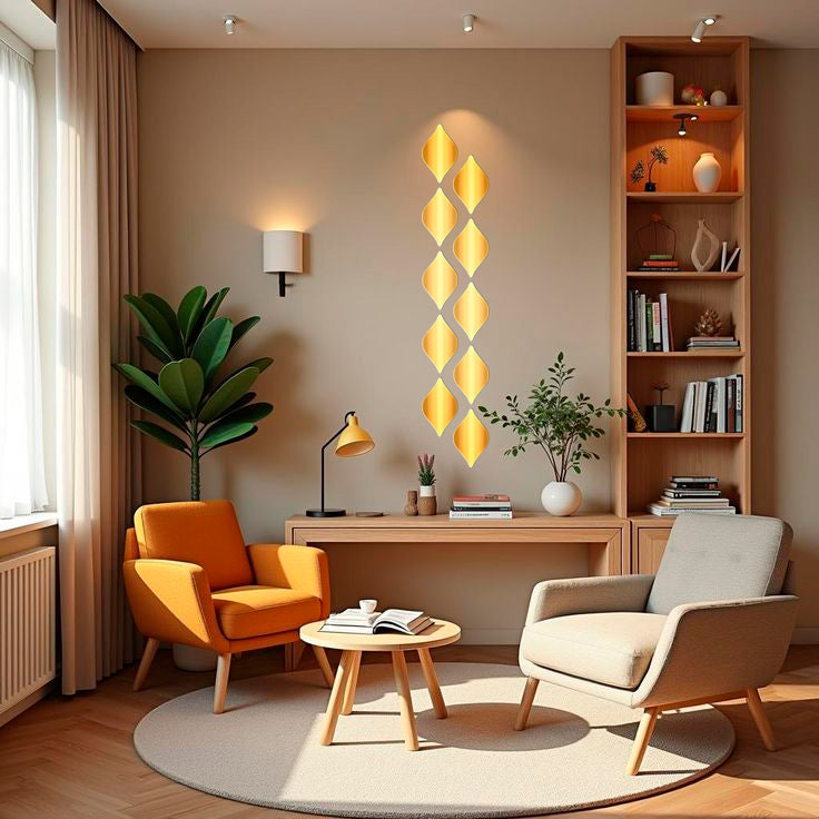 Quick Transformation: DFA Rhombus Mirror Decor to Update Your Home, 5pcs/10pcs/15pcs (YA00009)
