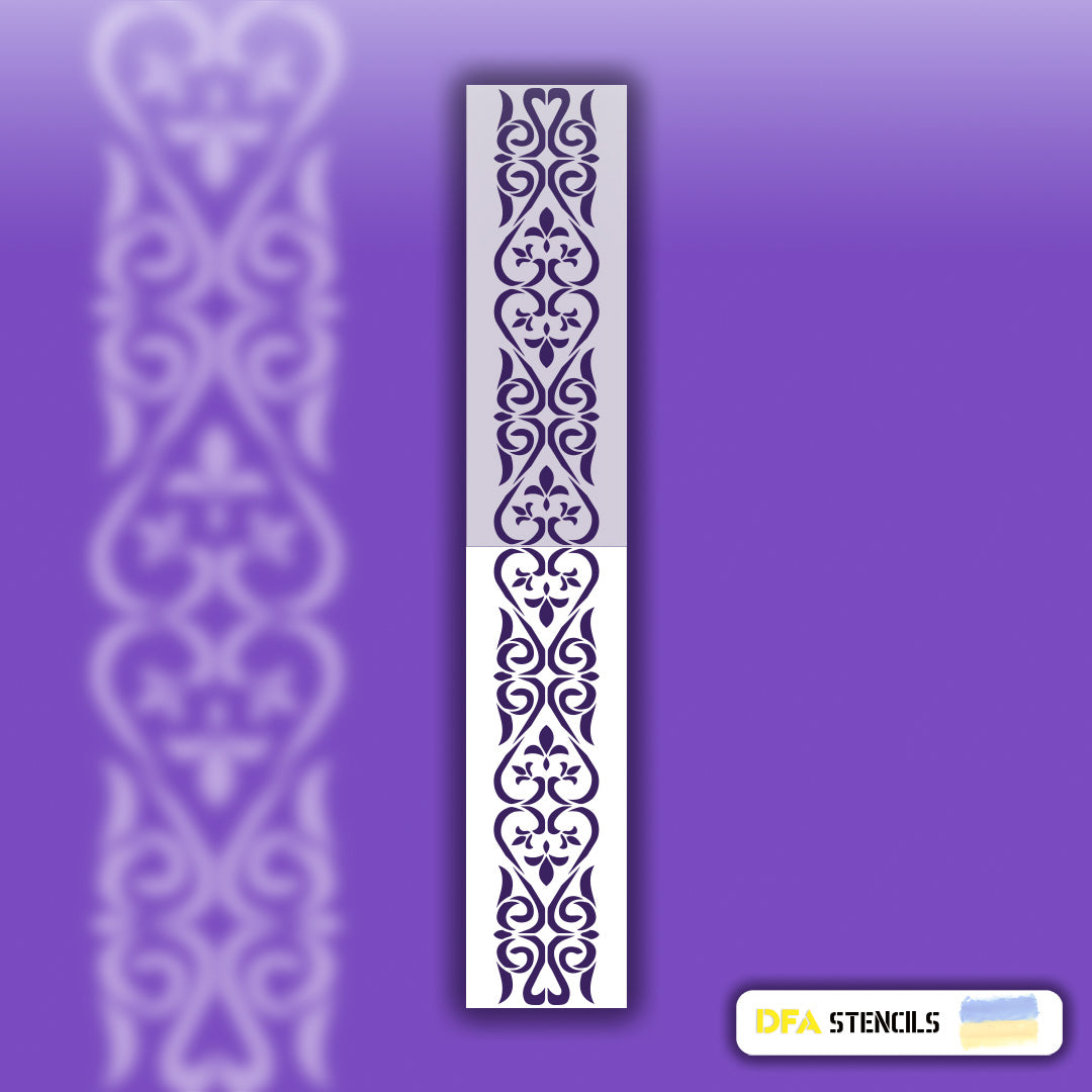 Stencil DFA Border, stencil for putty and paint 0.3-1mm (B00051)