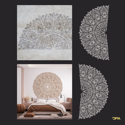 DFA Reusable Stencil Round Pattern for Plaster and Paint 0.3-1 mm (С00112)