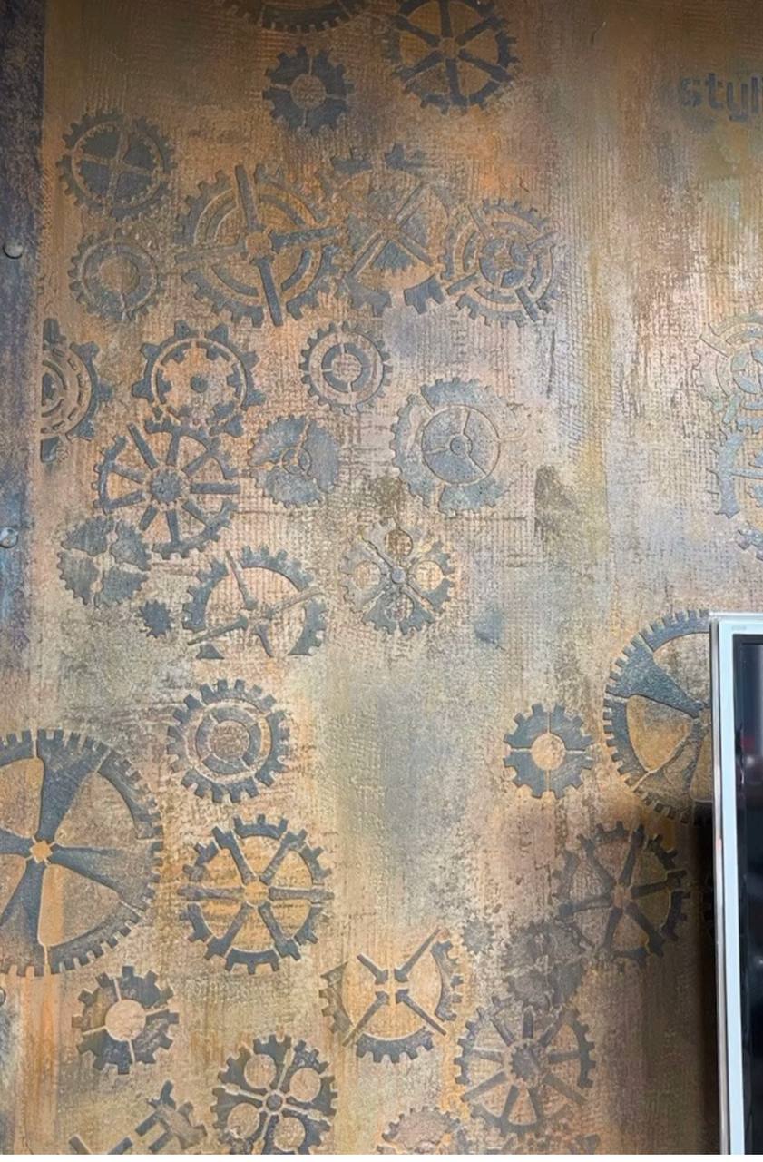 Loft aesthetics in detail - stencil DFA Mechanism for decorative decoration 0.3-1 mm (L00006-d)