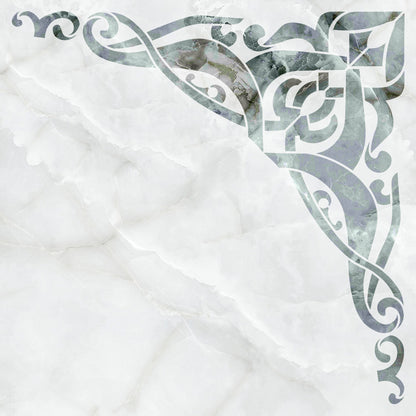 DFA stencil Oriental corner pattern - stylish ornament for walls, doors and furniture 0.3-1 mm (V00084)