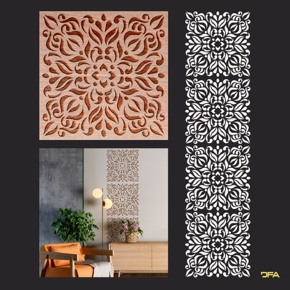 Stencil DFA Square pattern, for plaster and paint 0.3-1mm (K00105)
