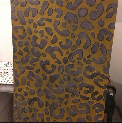 Leopard skin texture for the interior - premium stencil DFA Nature 0.3-1 mm (P00037)