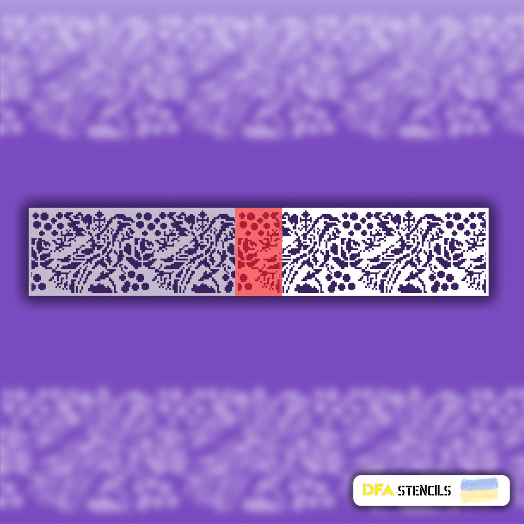 Stencil DFA Border stencil for plaster and paint 0.3-1mm (B00057)