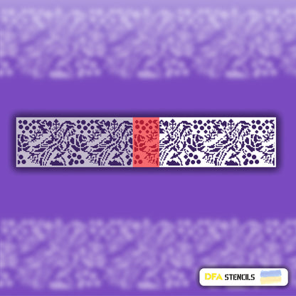 Stencil DFA Border stencil for plaster and paint 0.3-1mm (B00057)